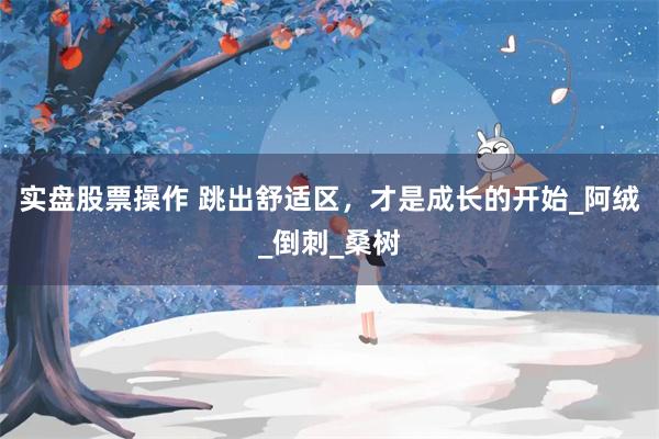 实盘股票操作 跳出舒适区，才是成长的开始_阿绒_倒刺_桑树