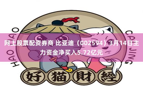 网上股票配资券商 比亚迪（002594）3月14日主力资金净买入5.72亿元